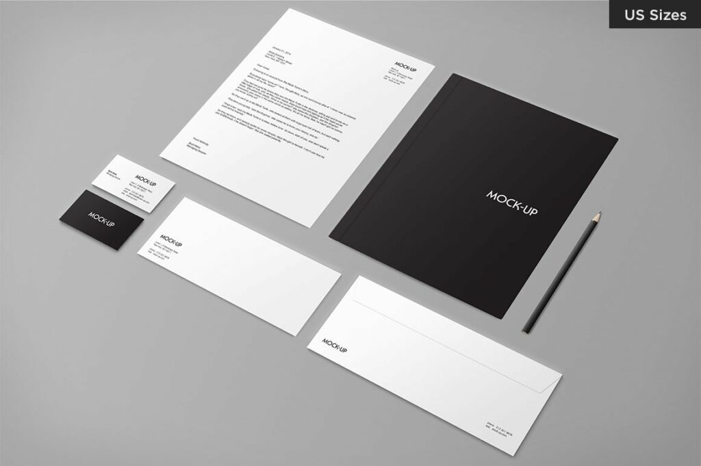 Stationery Mock-up - US Sizes – MasterBundles