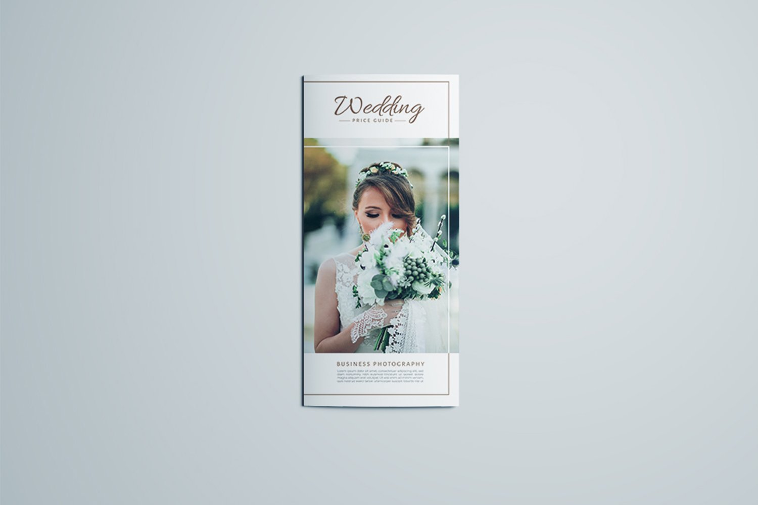 Wedding Business Trifold Brochure preview image.