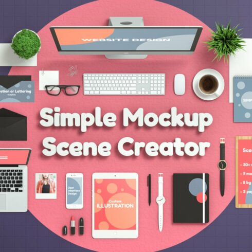 Simple Mockup Scene Creator cover image.