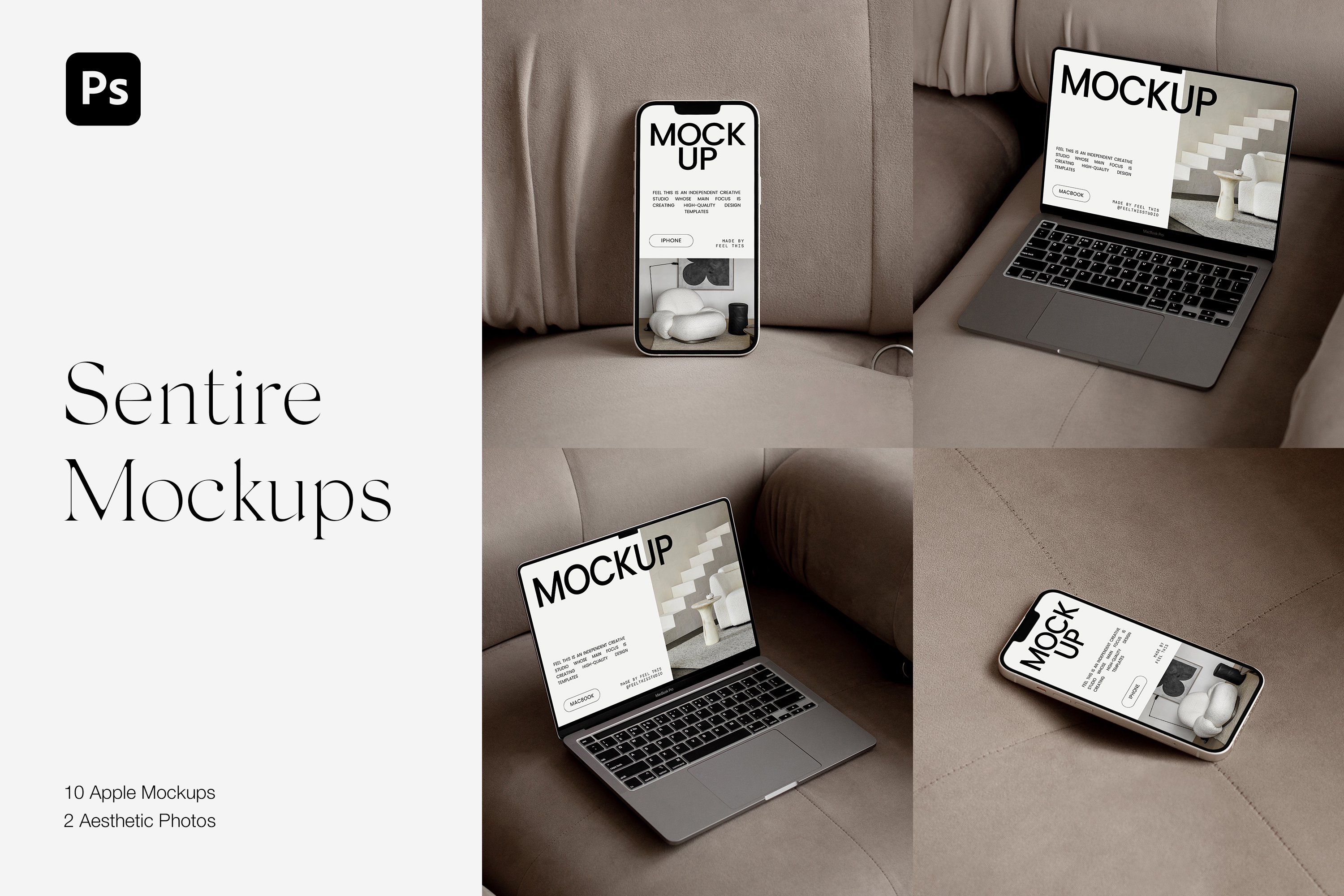 Apple Mockups | MacBook Pro & iPhone cover image.