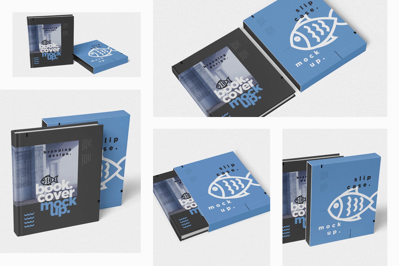 Book Cover & Case Mockups preview image.