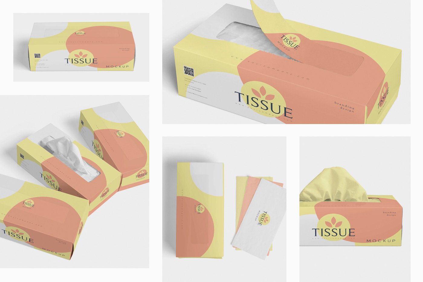 Tissue Box Mockups preview image.