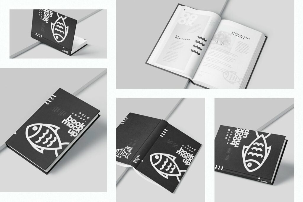 Small Book Example Small Hardcover Book Cover Mockups – MasterBundles