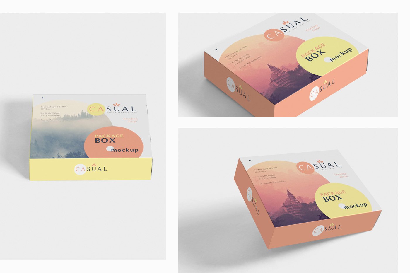 Box Packaging Mockups preview image.