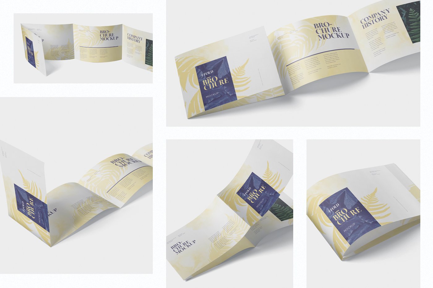 4-Fold Brochure Mockup - A4 Landscap preview image.