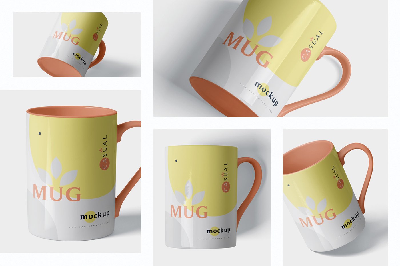 5 Mug Mockups preview image.