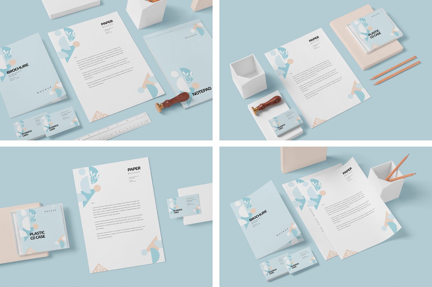 Stationery Mock Ups preview image.