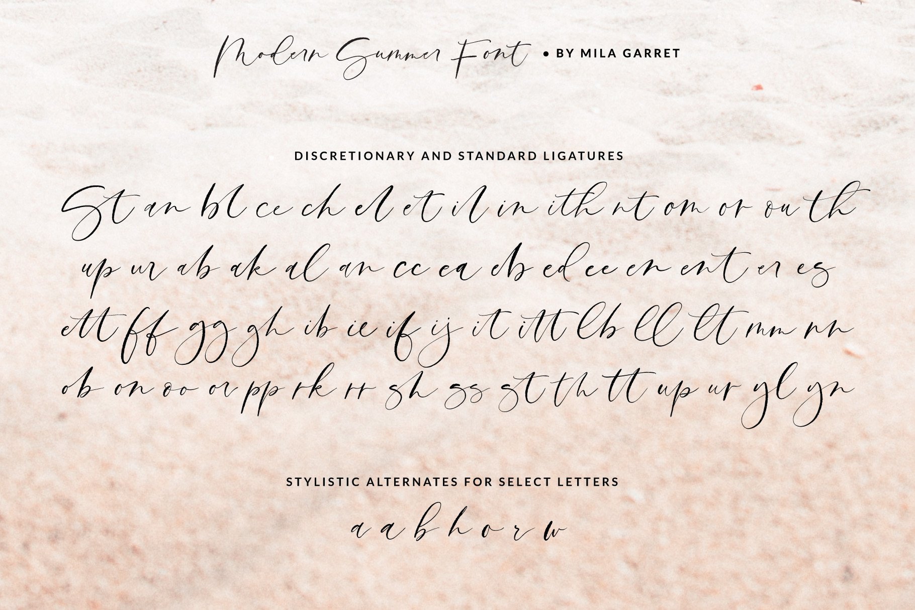 modern calligraphy alphabet font wedding invitations ligatures modern summer mila garret 3 593