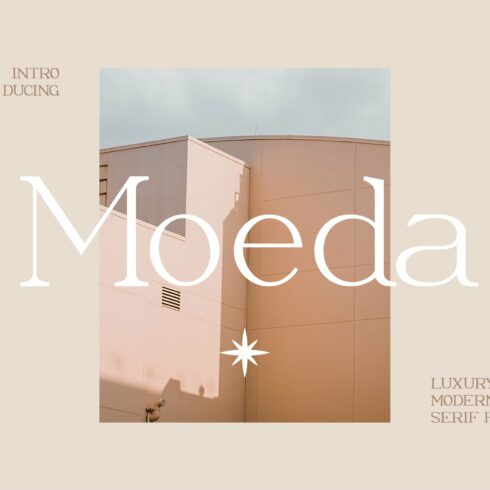 Moeda Luxury Serif Font cover image.