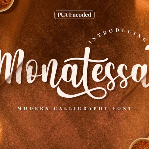 Monatessa - Modern Calligraphy Font cover image.