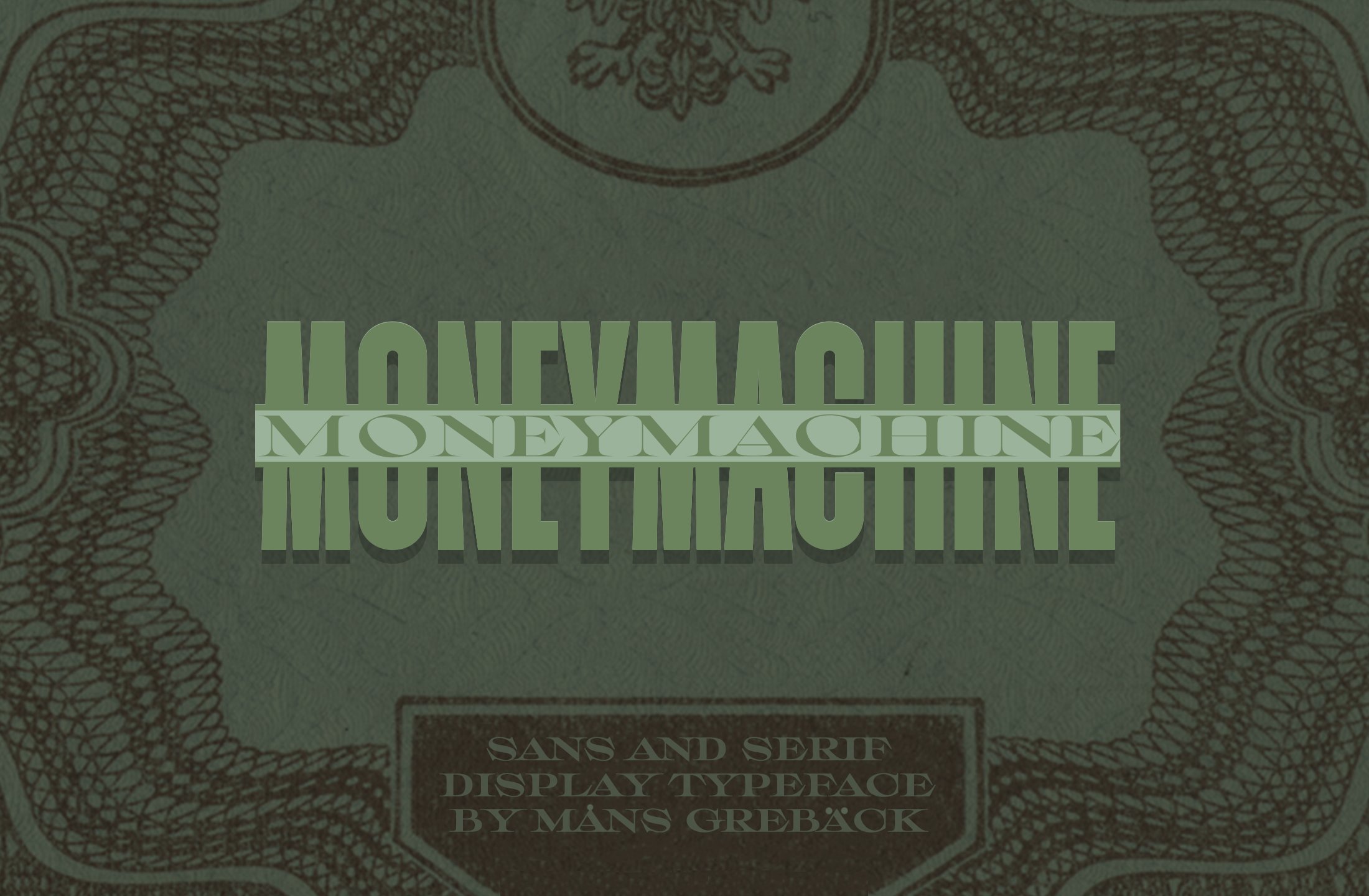 Money Machine – Six Cash Typefaces cover image.