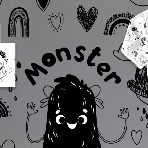 Cute monsters. graphic cover image.