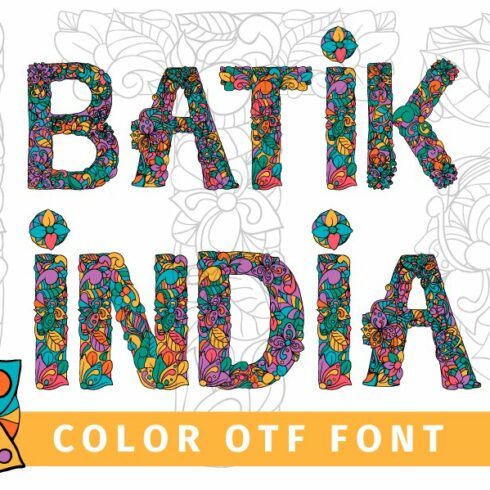 Batik India Color Font cover image.