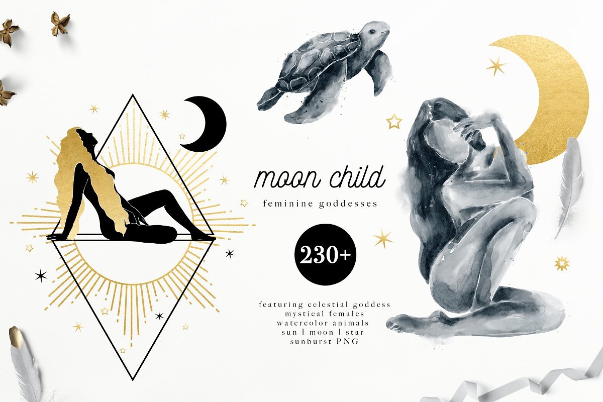 MOON CHILD Celestial Goddess cover image.