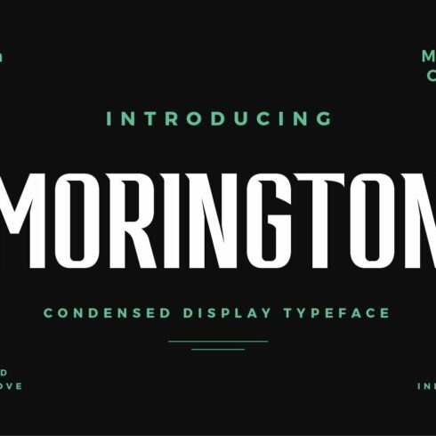Morington Display Typeface cover image.