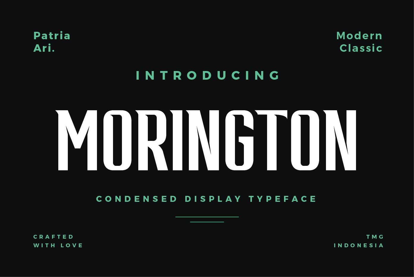 Morington Display Typeface cover image.