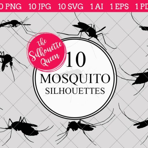 Mosquito Silhouette Vector Graphics cover image.
