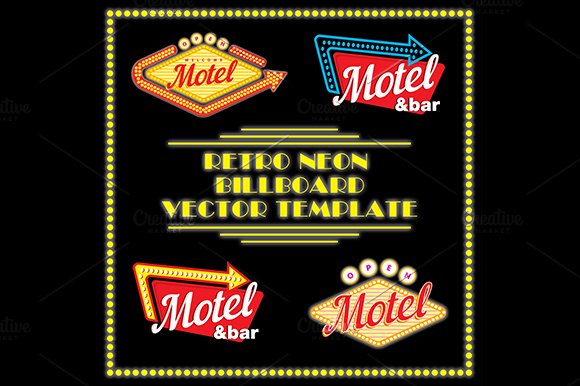 Retro Neon Motel Billboard cover image.