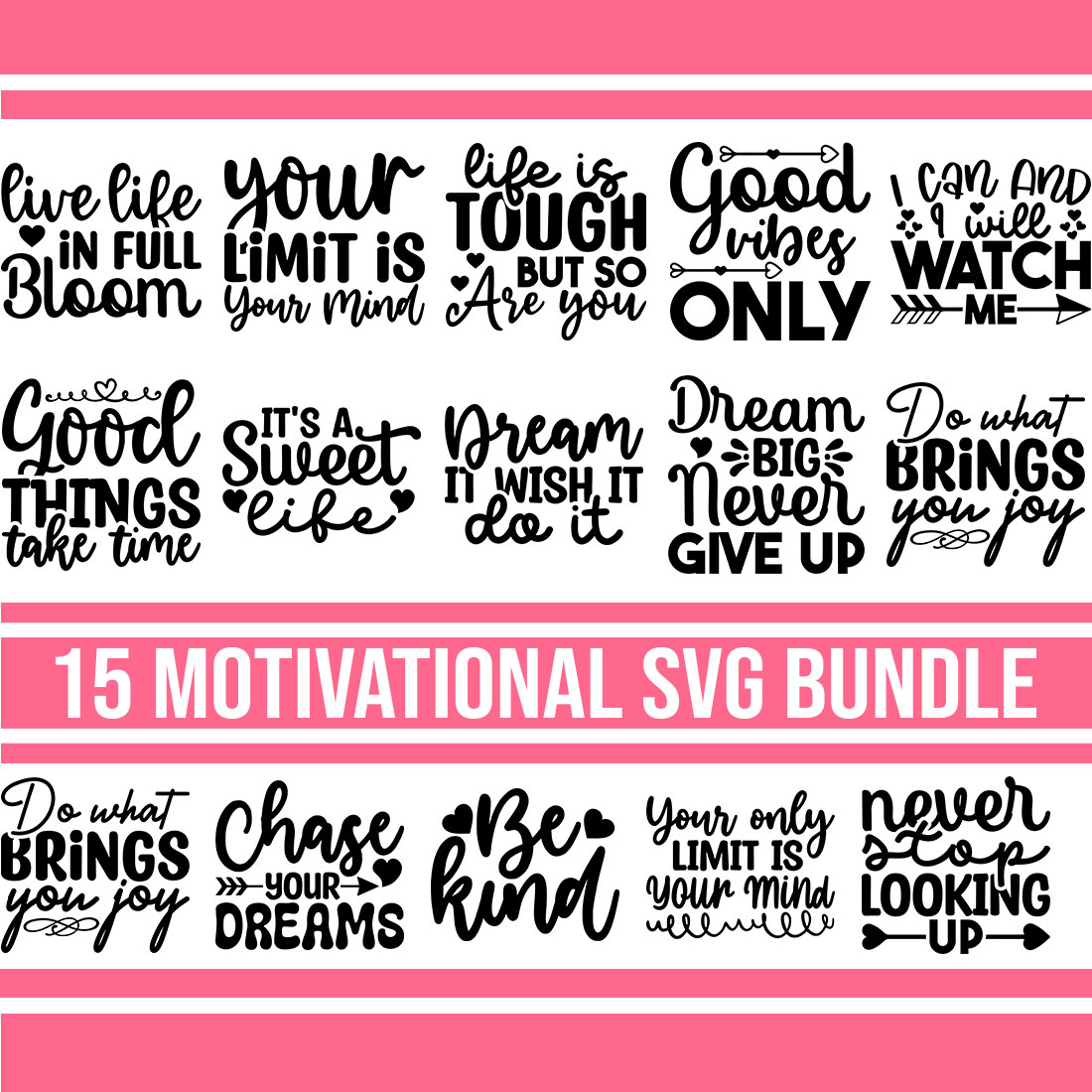 motivational svg bundle 664