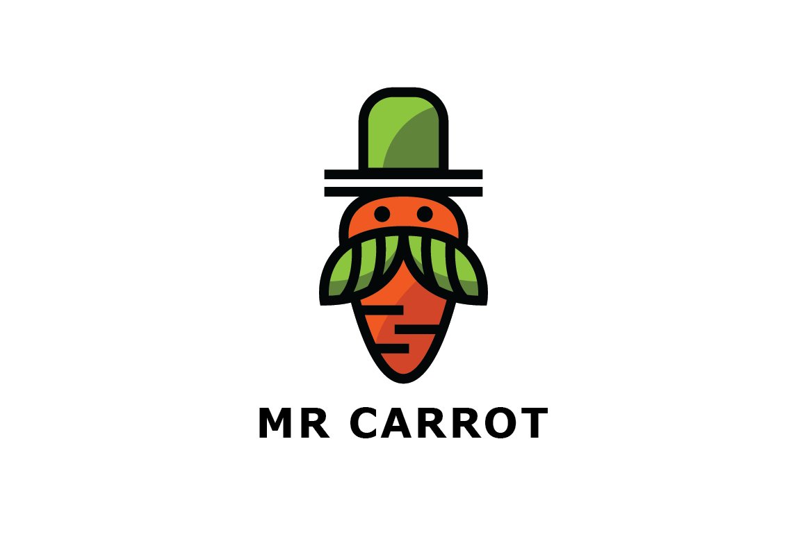 Mr Carrot Logo Template cover image.