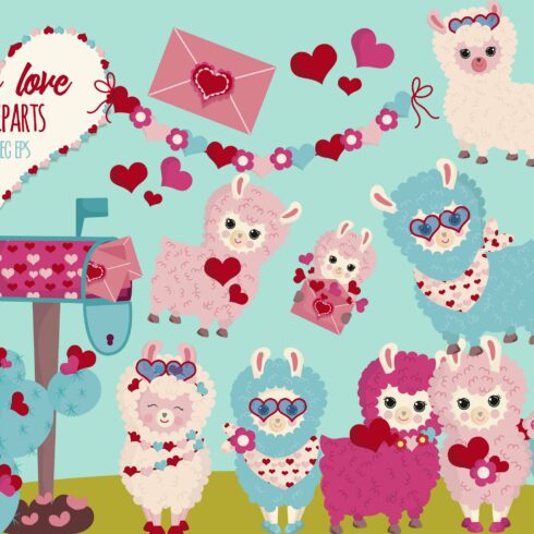 Llamas Valentine cover image.