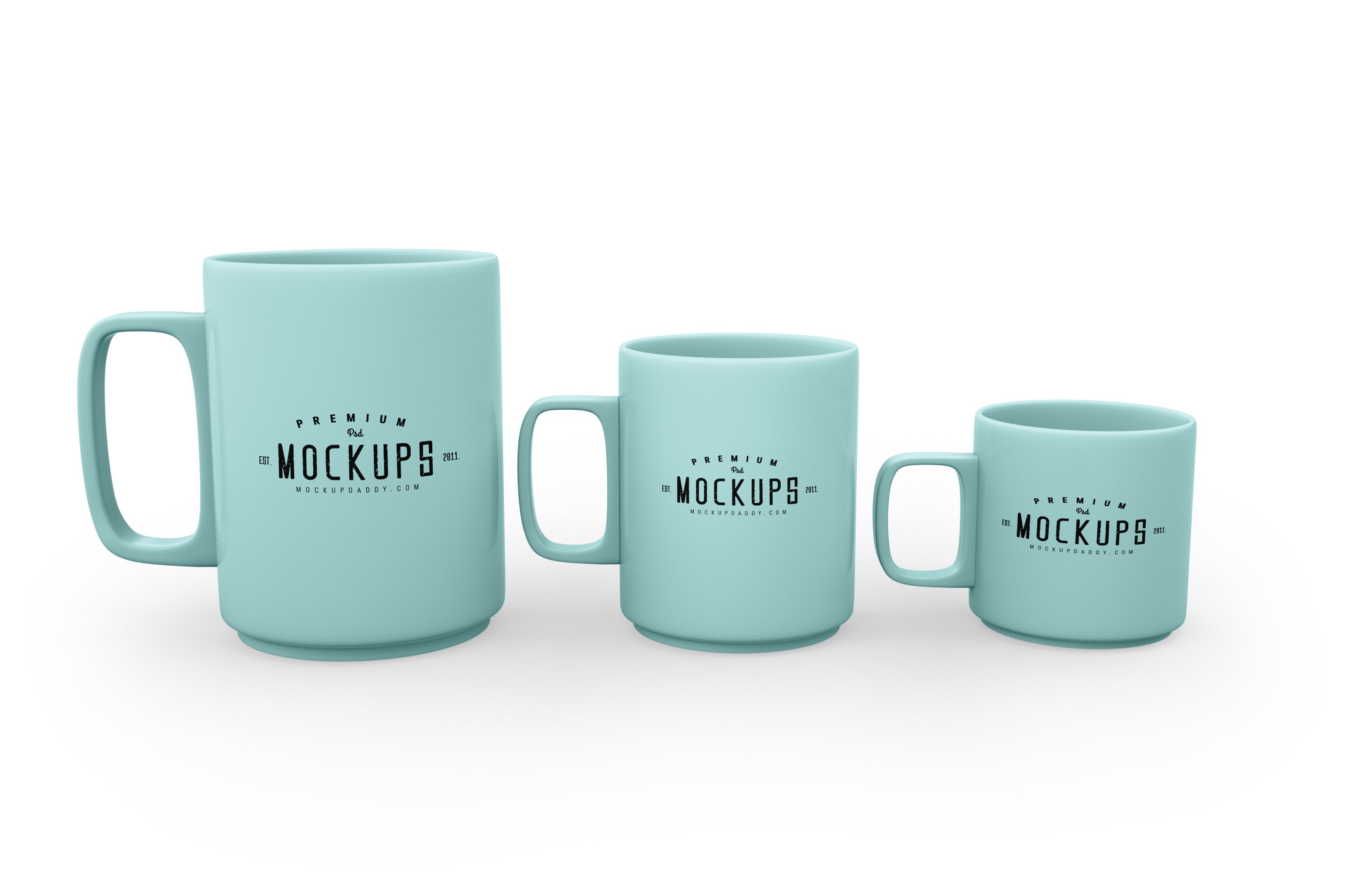 Ceramic Mug Mockup - 3 Sizes preview image.