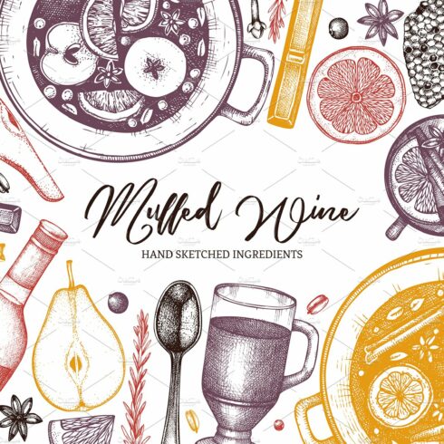 Hand Drawn Mulled Wine Set cover image.