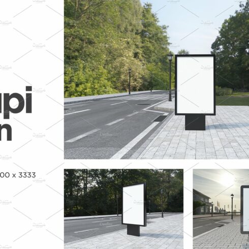 Mupi Sign Billboard Mockup Set Vol 1 cover image.