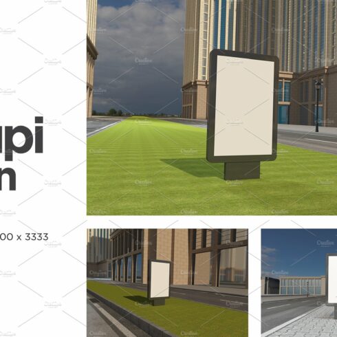 Mupi Sign Billboard Mockup Set Vol 2 cover image.