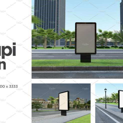 Mupi Sign Billboard Mockup Set Vol 4 cover image.