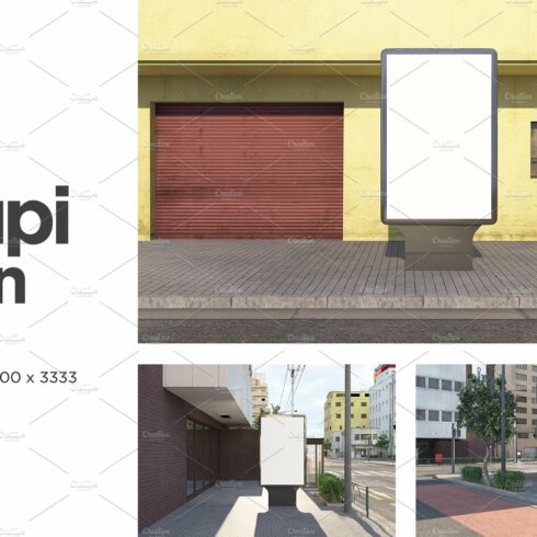 Mupi Sign Billboard Mockup Set Vol 9 cover image.