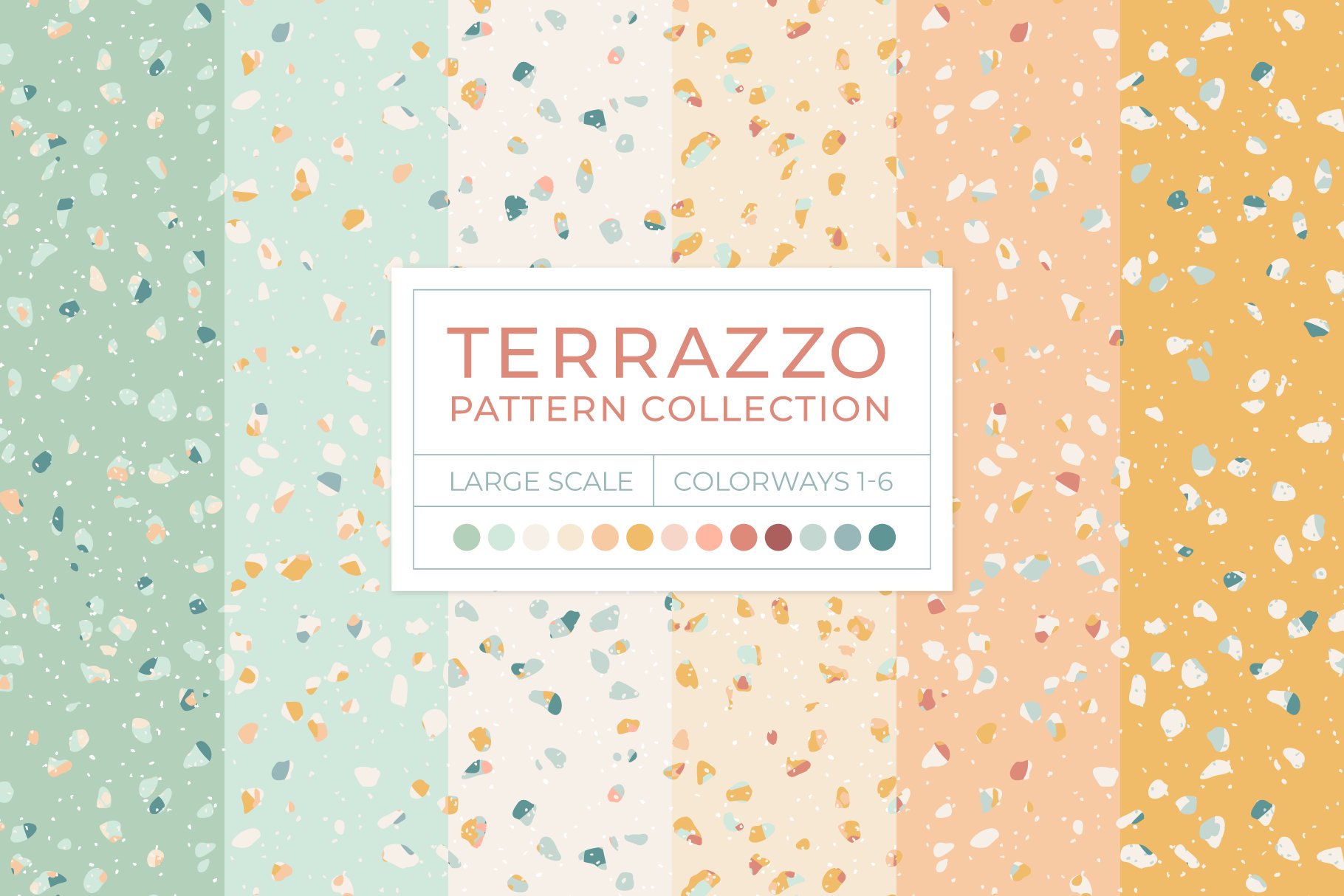 muted rainbow terrazzo 05 811