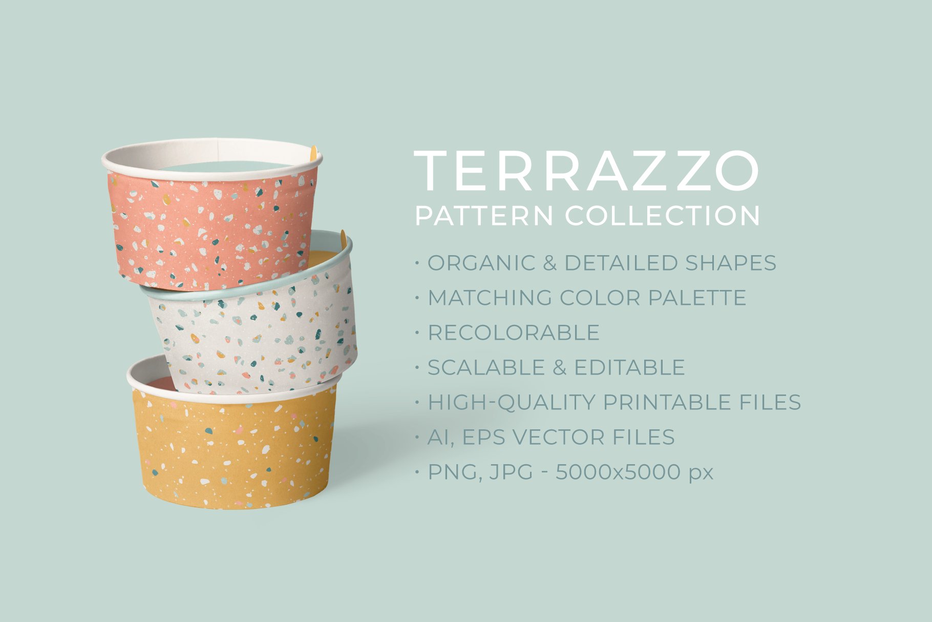 muted rainbow terrazzo 08 873