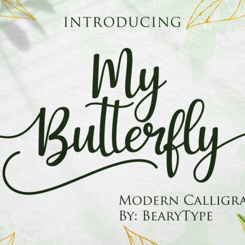 My Butterfly - Modern Calligraphy cover image.