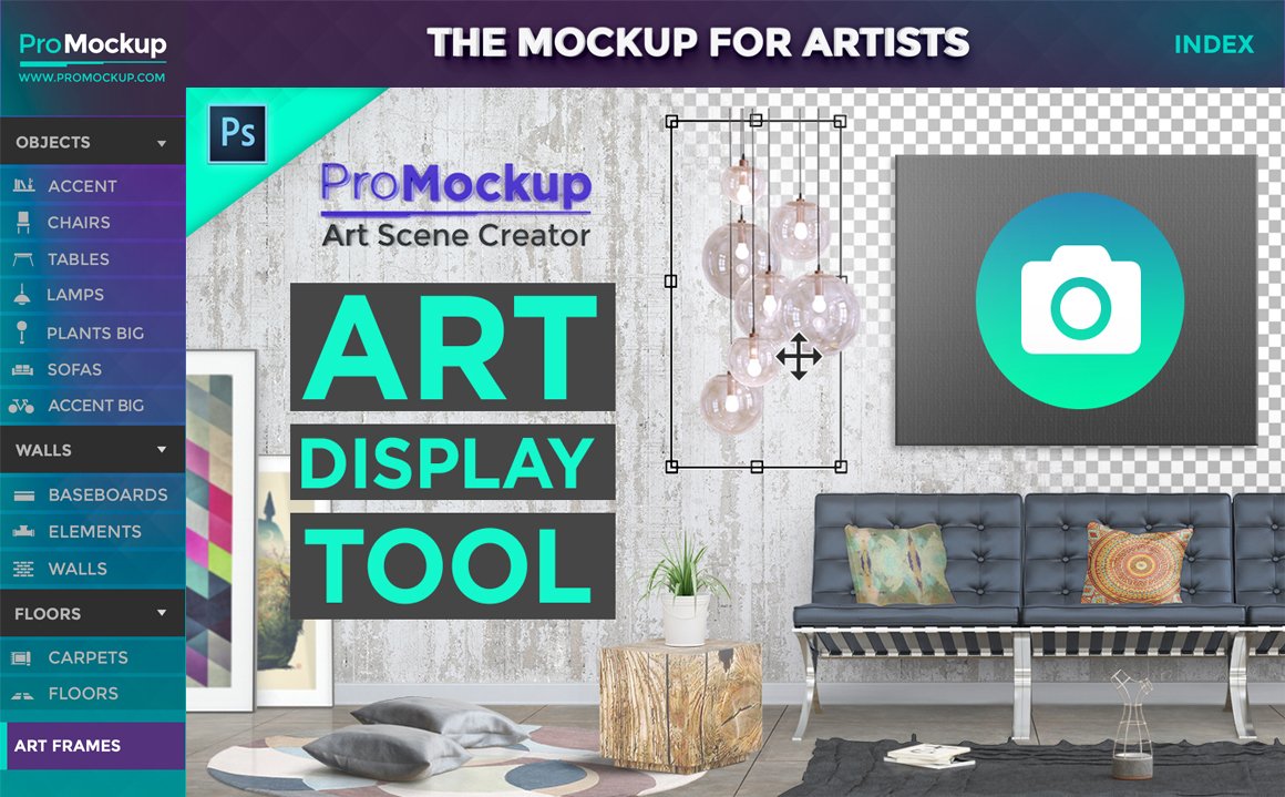 Pro Mockup - Art Scene Creator cover image.