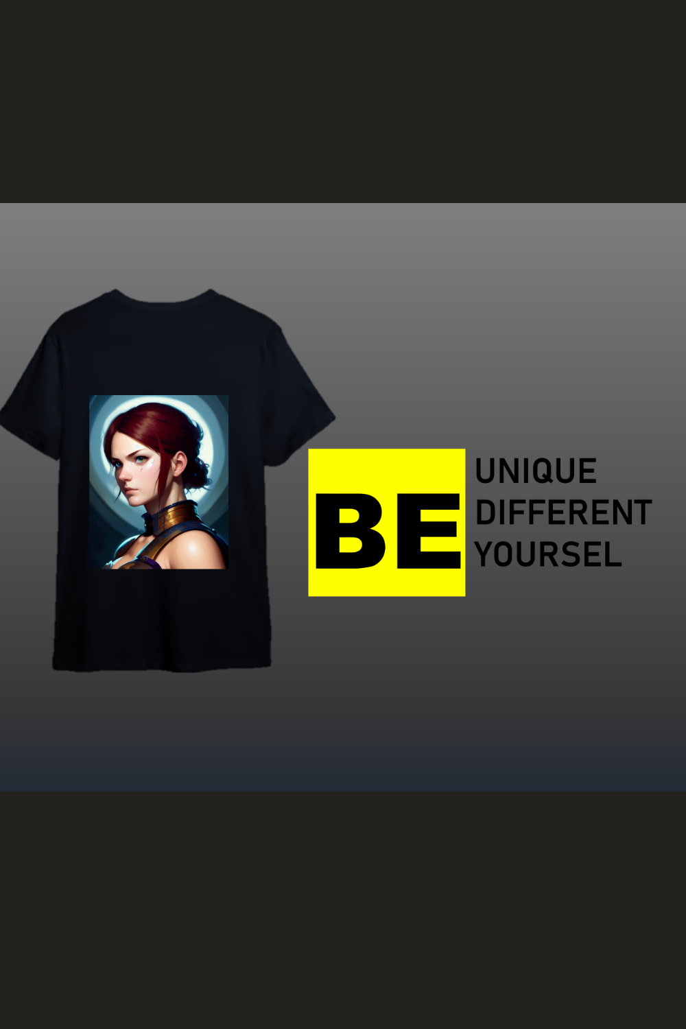 Unique T-shirt design to feel different  pinterest preview image.