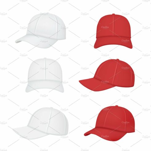 Baseball cap. Sport clothes cover image.