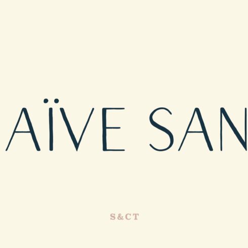 Naive Sans Font Collection cover image.