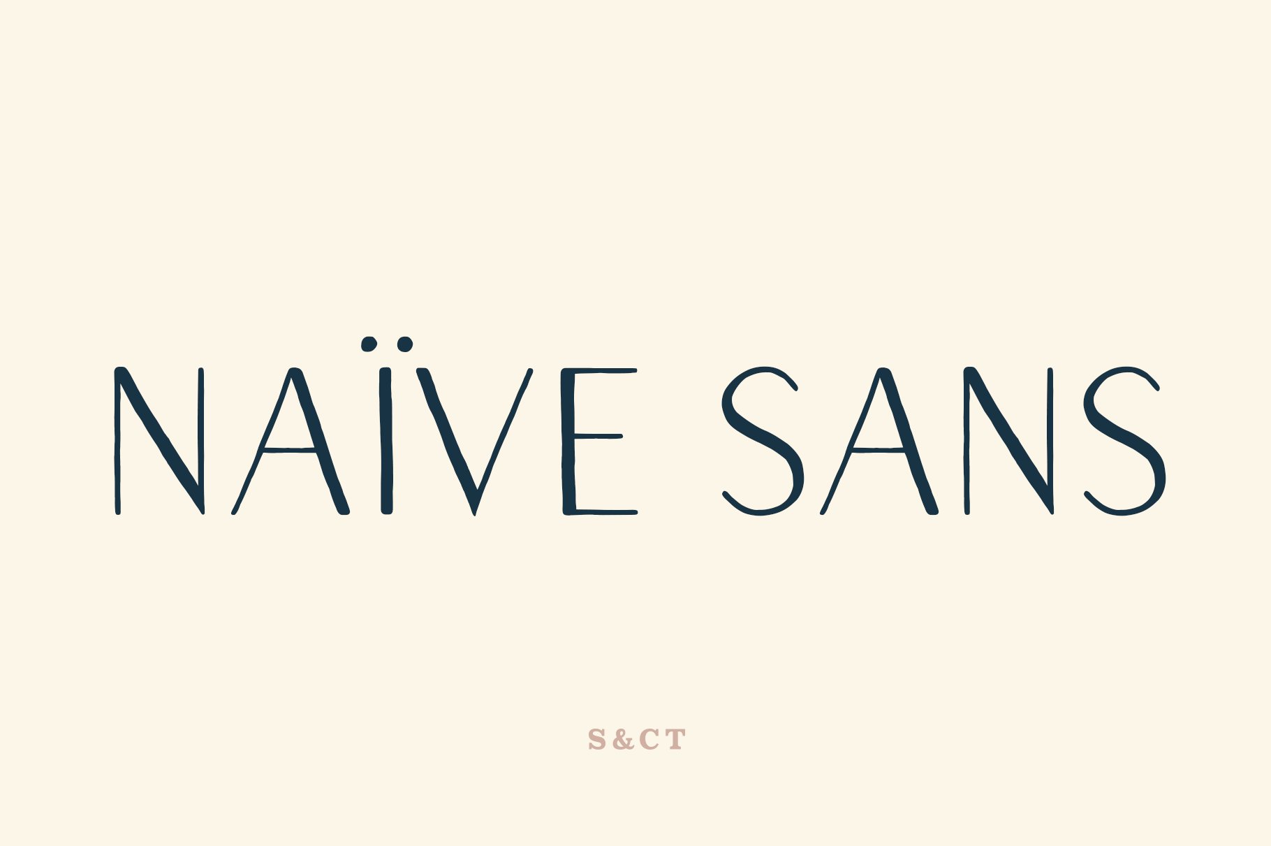 Naive Sans Font Collection cover image.