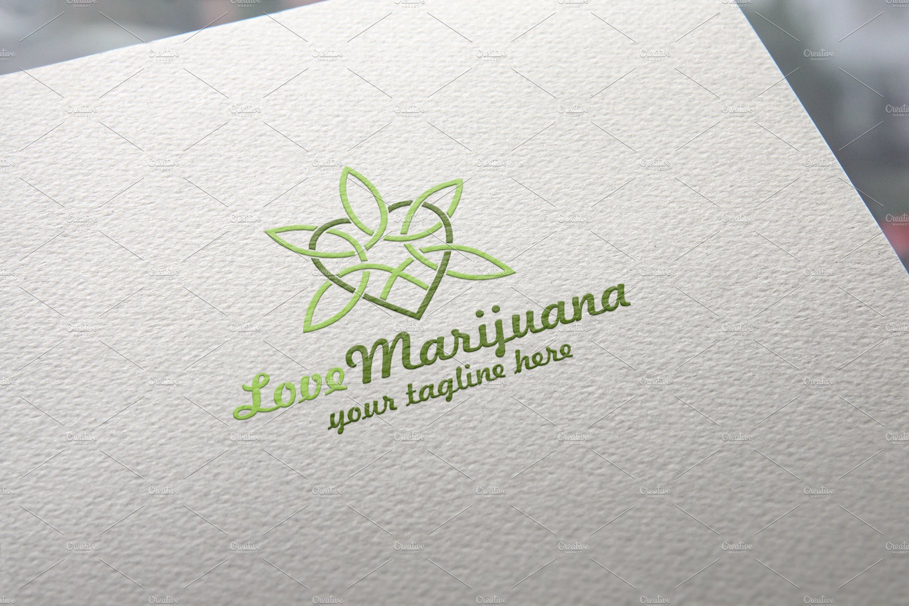 Love Marijuana | Cannabis Logo preview image.