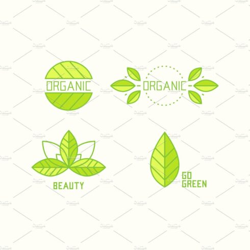 Collection of organic logos cover image.