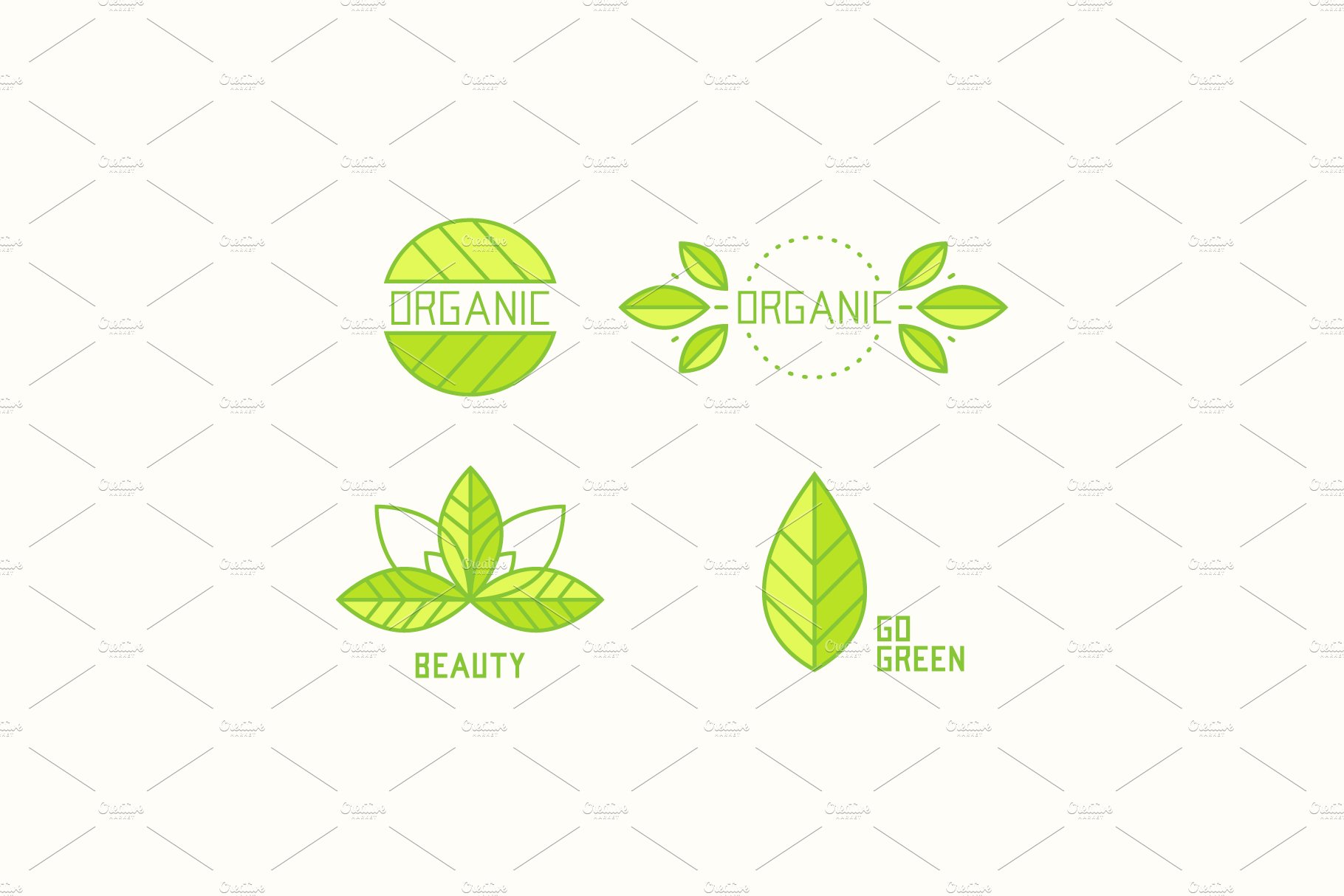 Collection of organic logos cover image.