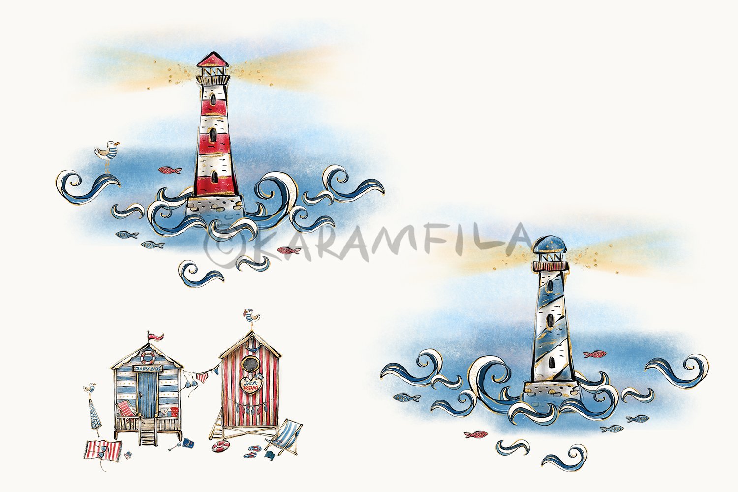 nautical beach pinup girls clipart 4 6