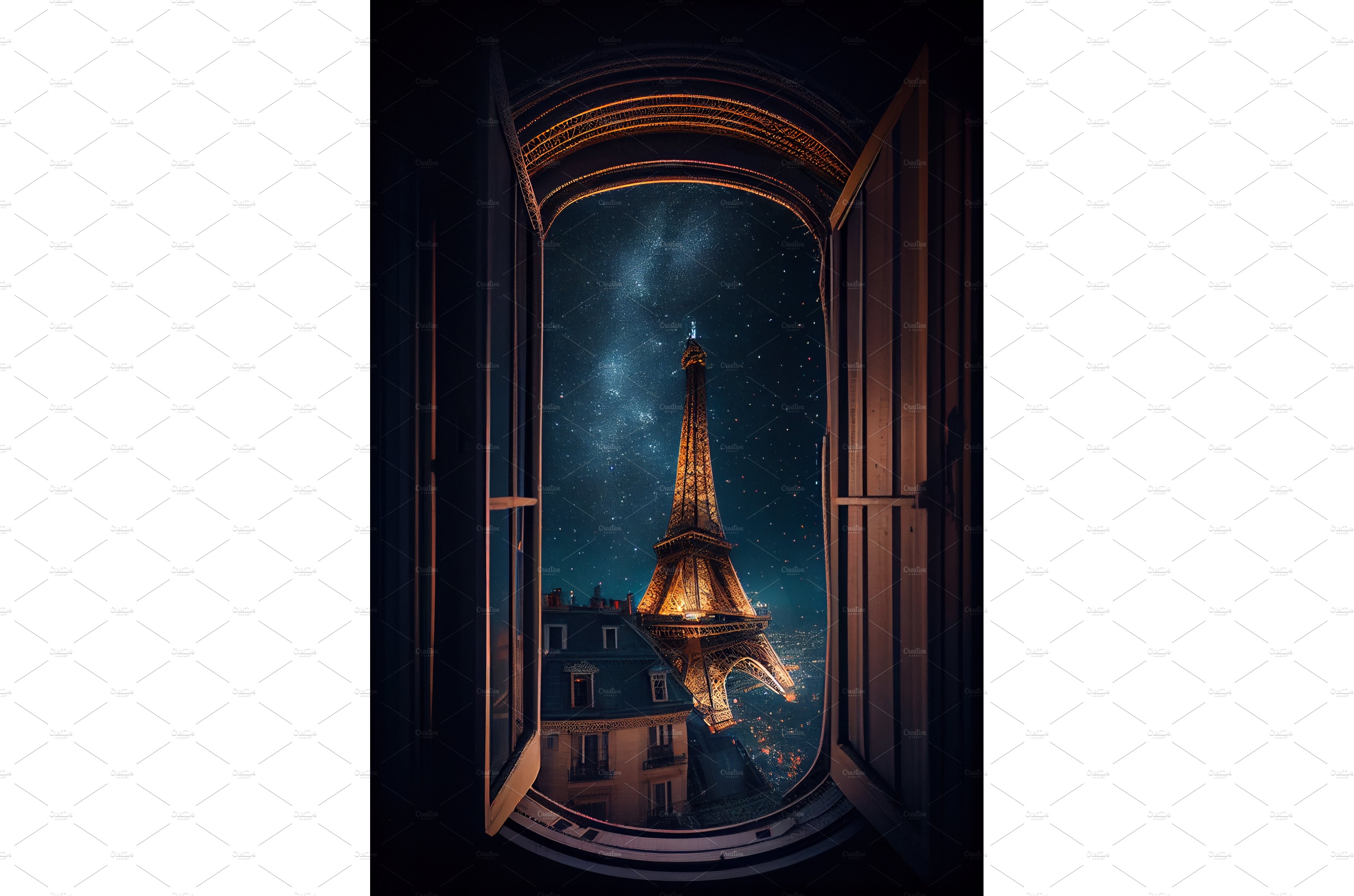 Room in Paris with eiffel tour in cover image.