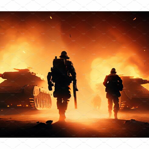 Tanks on battlefield cover image.