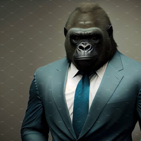 Gorilla in business suit cover image.