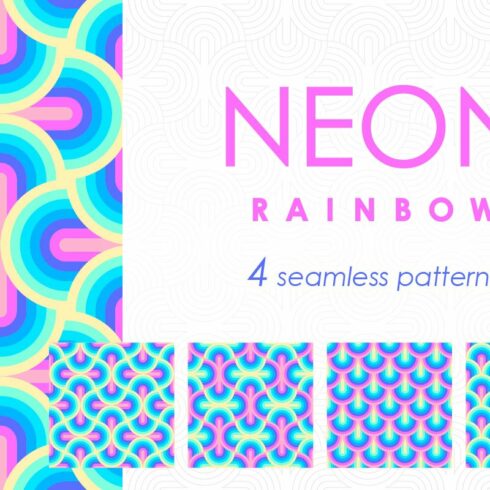 NEON RAINBOW patterns set cover image.