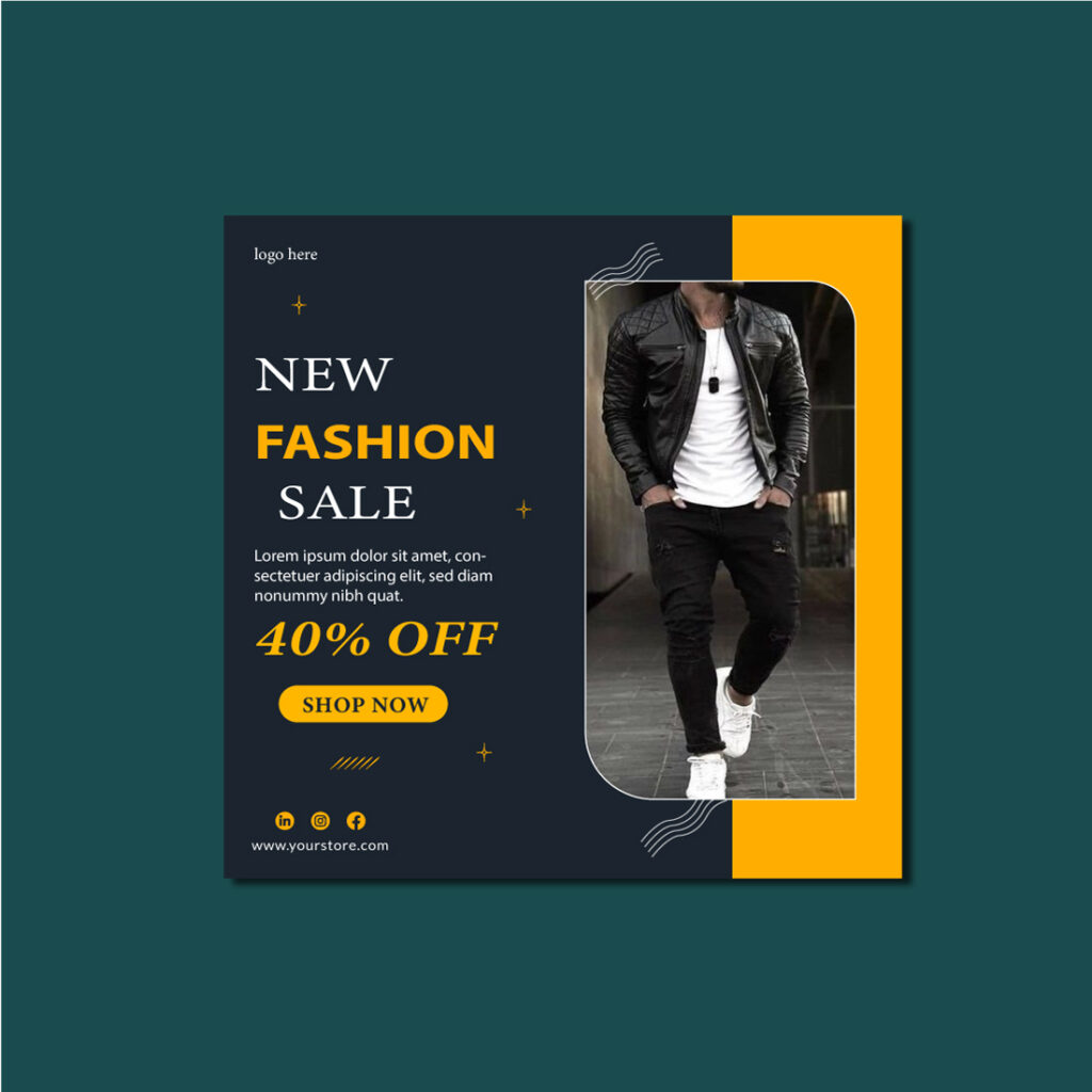 fashion sale insatgram post template - MasterBundles