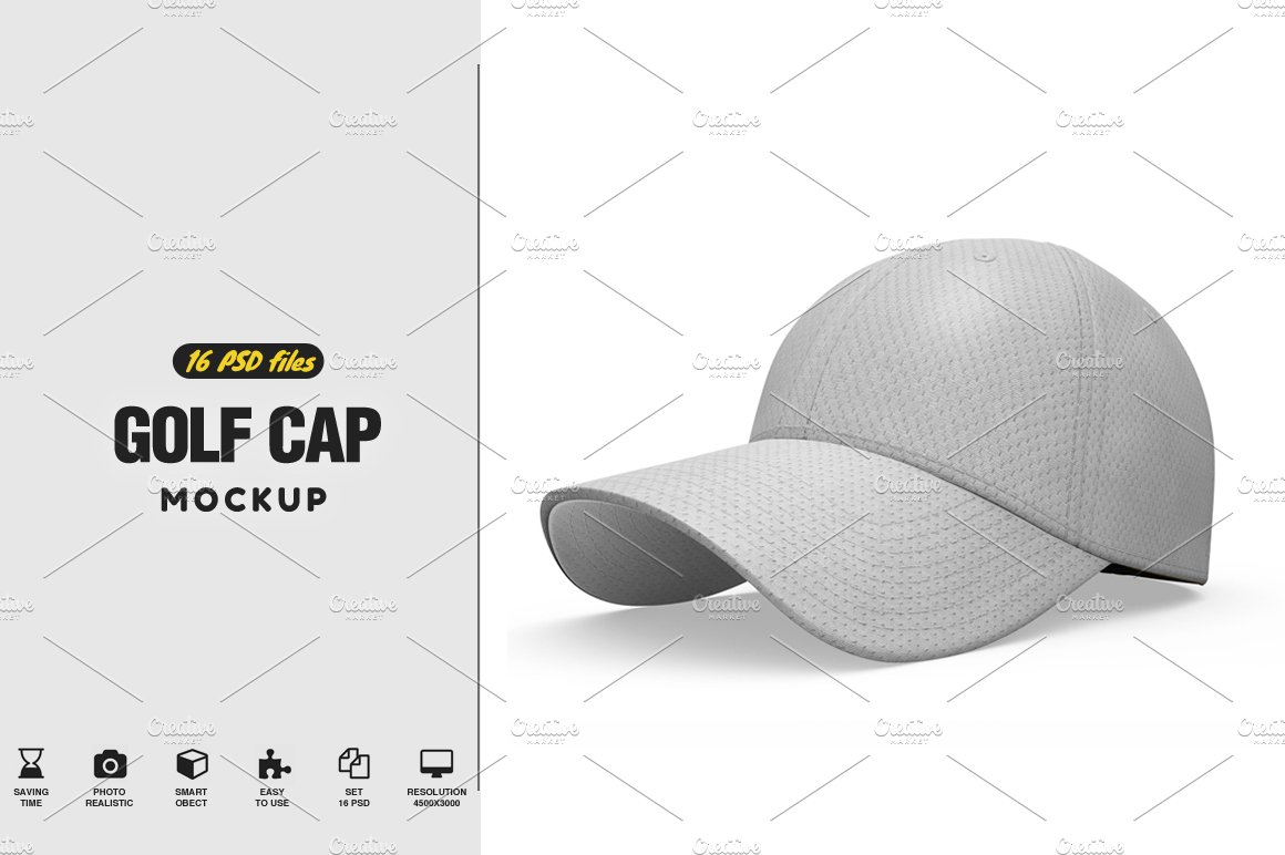 Golf Cap MockUp cover image.