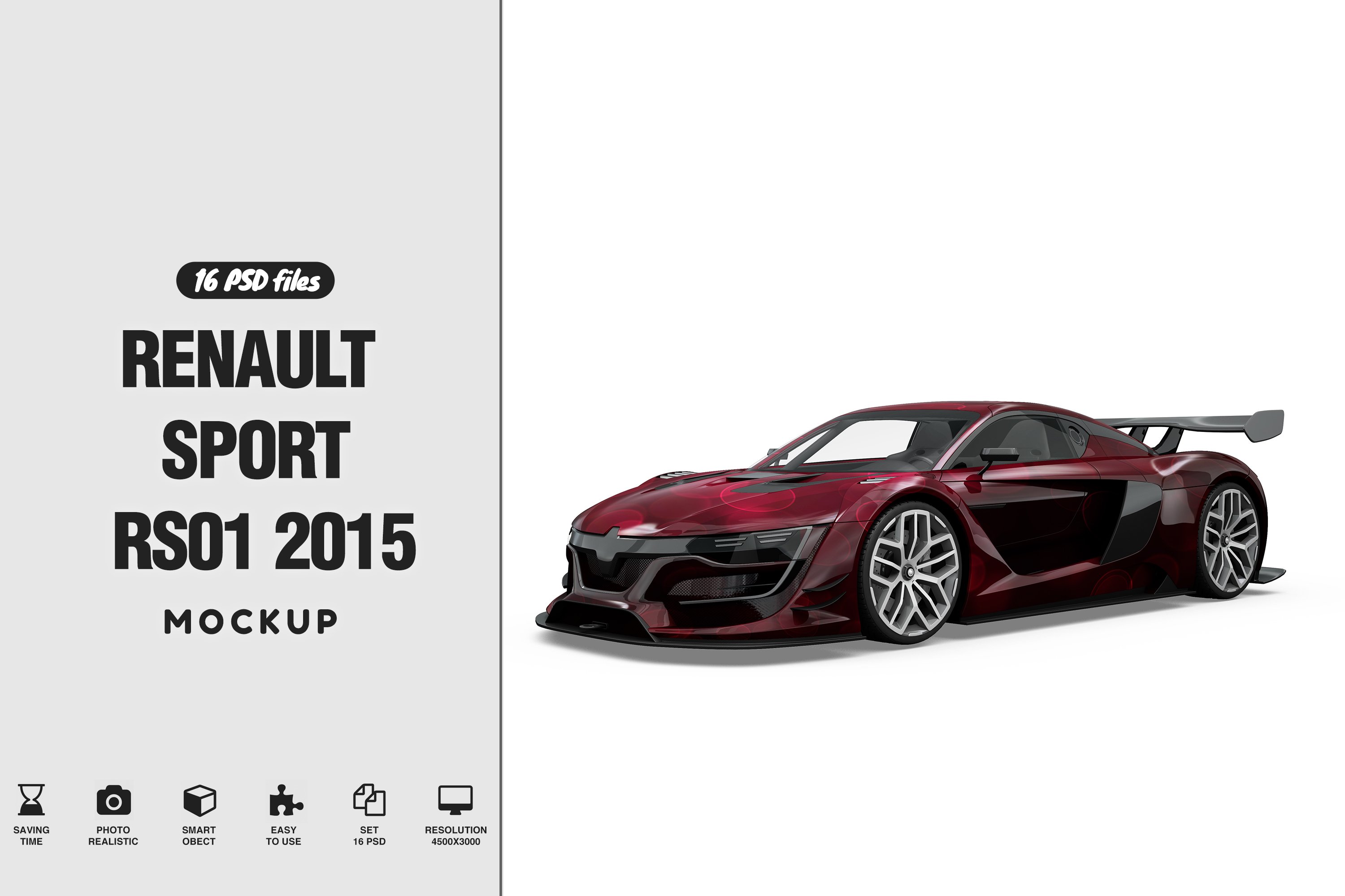 Sport Car Mockup cover image.